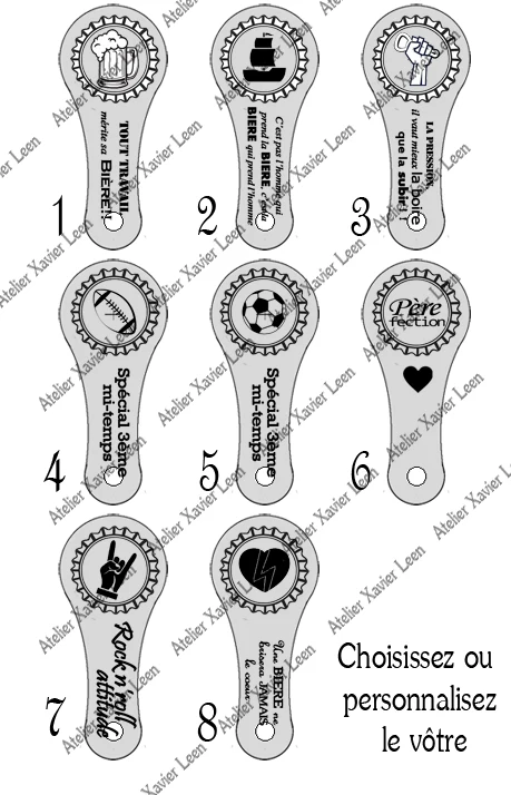 Aanpasbare handmatige flesopener van massief essenhout Atelier Xavier Leen
