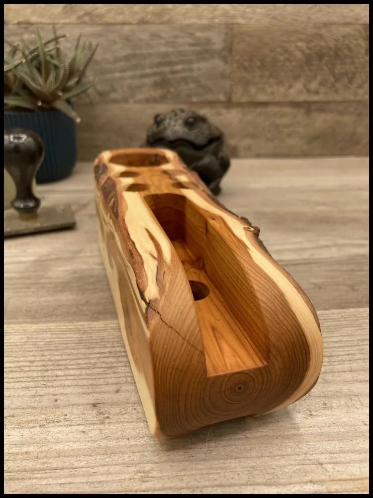Massief thujahouten bureau-organizer: een bureau Thurganizer Atelier Xavier Leen
