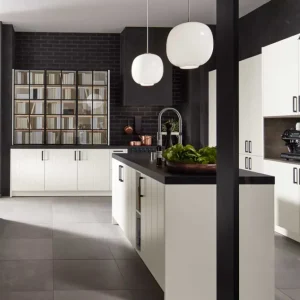 voorbeeld Keuken wit/zwart