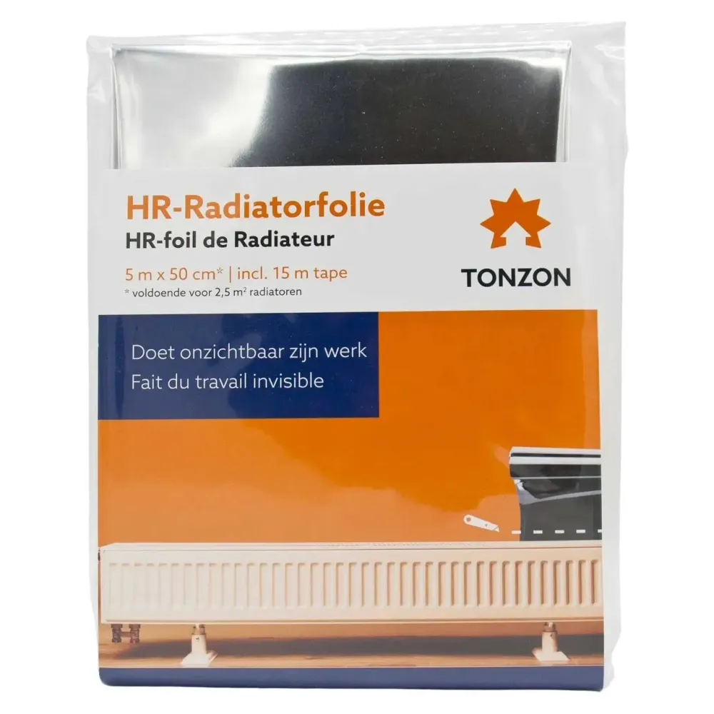 TONZON HR-Radiatorfolie inclusief tape - diverse afmetingen WoonWijzerWebshop