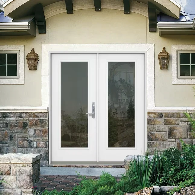JELD-WEN 72- x 80- Low-e Primed Composietglas French Left-Hand Inswing Double Patio Door