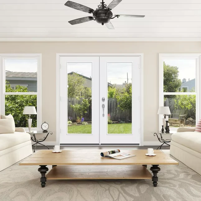 JELD-WEN 72- x 80- Low-e Primed Composietglas French Left-Hand Inswing Double Patio Door
