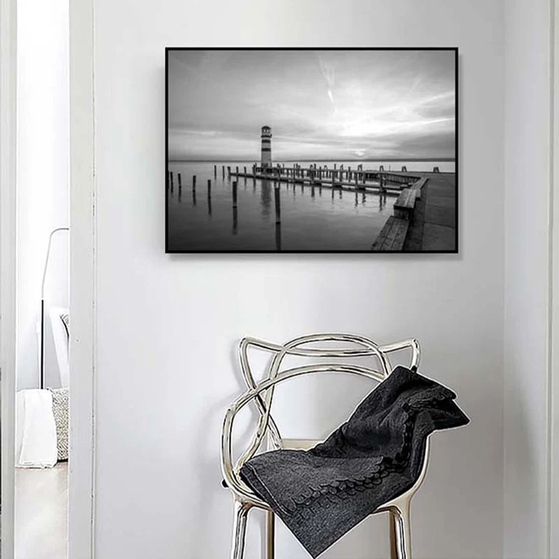 Kustgebouw stevig doek kunst getextureerde hedendaagse woonkamer wanddecoratie grijs