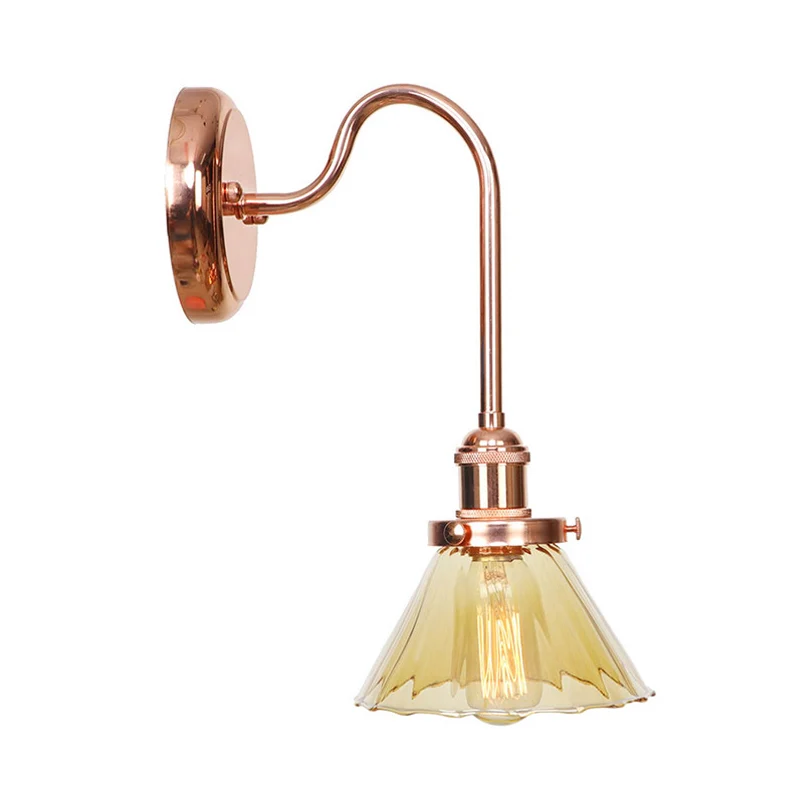 1 lichtkegel schanslicht klassiek helder/amber glazen wandverlichtingsarmatuur voor woonkamer