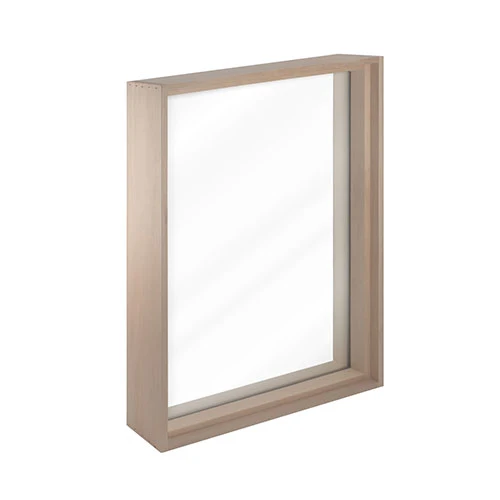 Prosaunas Framed Dual Pane Sauna Window – Hemlock 25-5/8" x 37-5/8" Clear Tempered Glazen