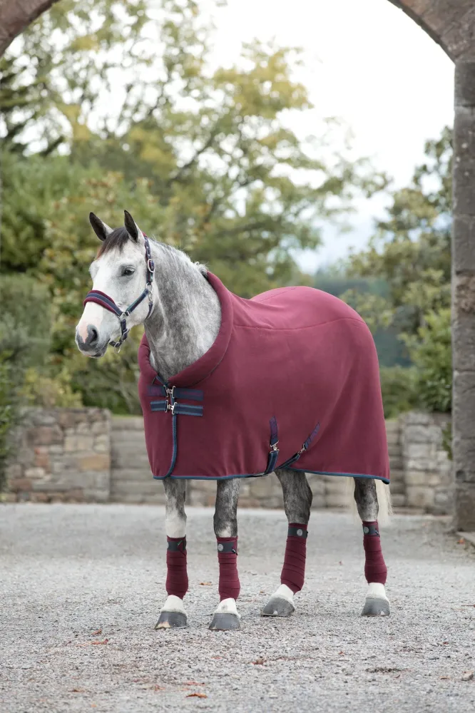 Rambo Cosy Fleece Cooler Burgundy/Burgundy/ Teal/ Zeeblauw 125