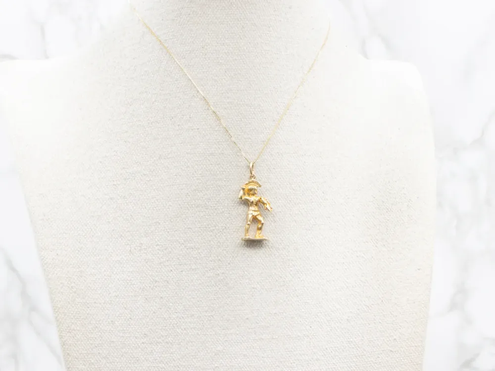 Roman Gladiator Charm Pendant