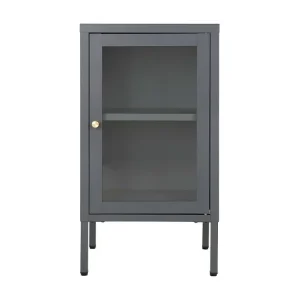 Vitrine de Salon Dalby, Gris, 35x38x70 cm, EPIKASA