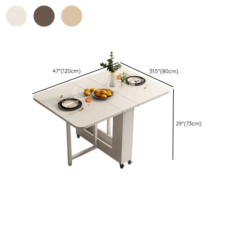 Hedendaags Dining Set 1/3 Pcs Wood Folding Dining Table and Chairs 47l