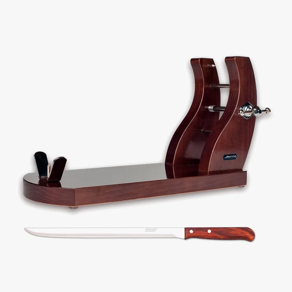 Latina Series Ham Holder + Ham Knife met Lange Brandtijd