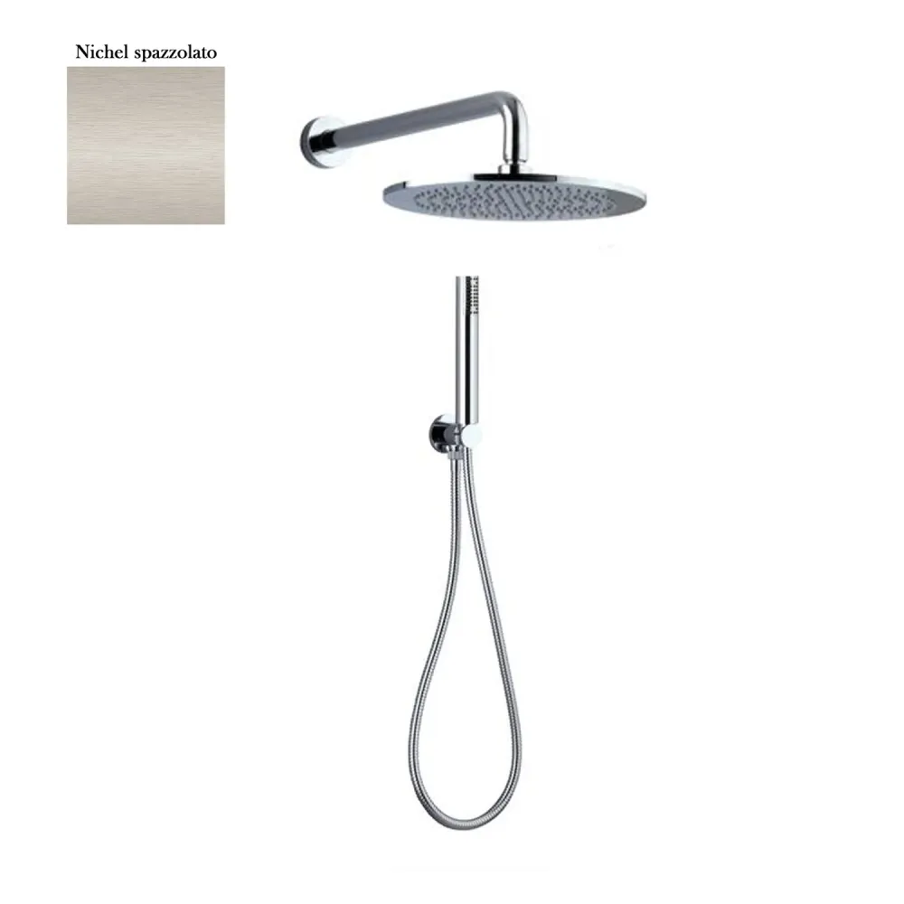 Shower set composed Vienna showerhead, shower and nickel hose | Soya Wax | 50 uur