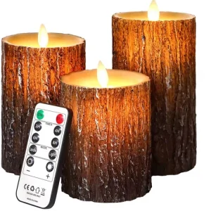 LED Kaarsen Met Afstandsbediening - Bewegende Vlam - Echte Wax - Elektrische Kaarsen - Op Batterijen - Dimbaar en Timer Fu...