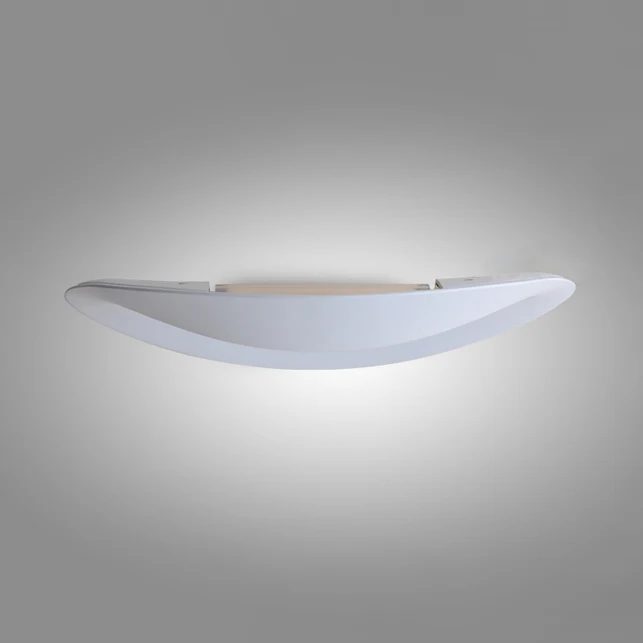 Black/White Curved Shade Wall Sconce Eigentijds Stylish Integrated LED Aluminum Wall Mounted Lamp Bedroom Black