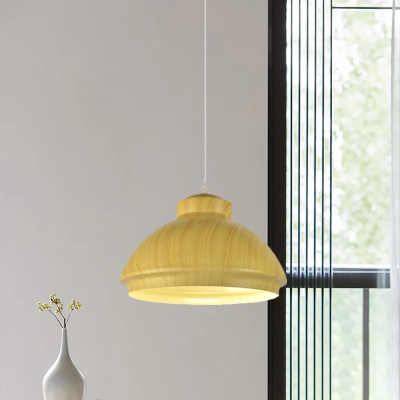Coffee/Green Bowl Shade Hanging Lighting Loft Style Aluminium 1 Bulb Dining Room Drop Pendant White