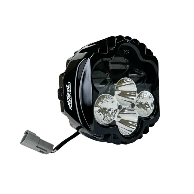 Custom Dynamics, Faro Delantero Led Shark Demon Para Harley Davidson