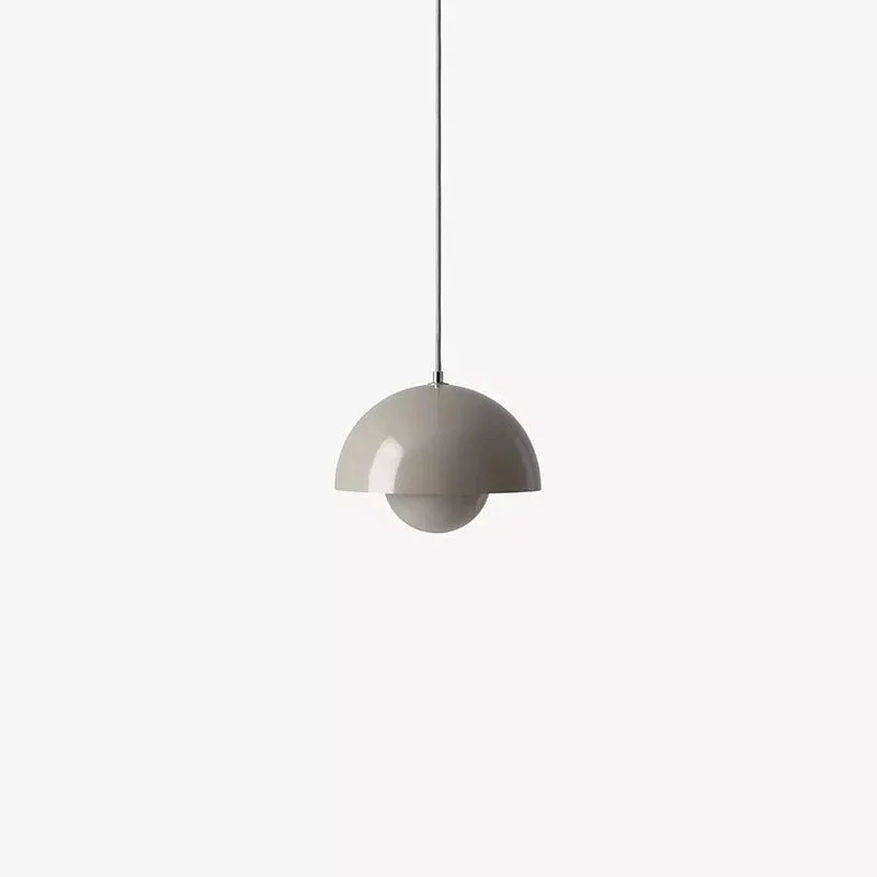 Dome Van metaal Pendant Lighting Modernist 1 Light Hanging Light Fixture Inner Orb Shade Living Room Light