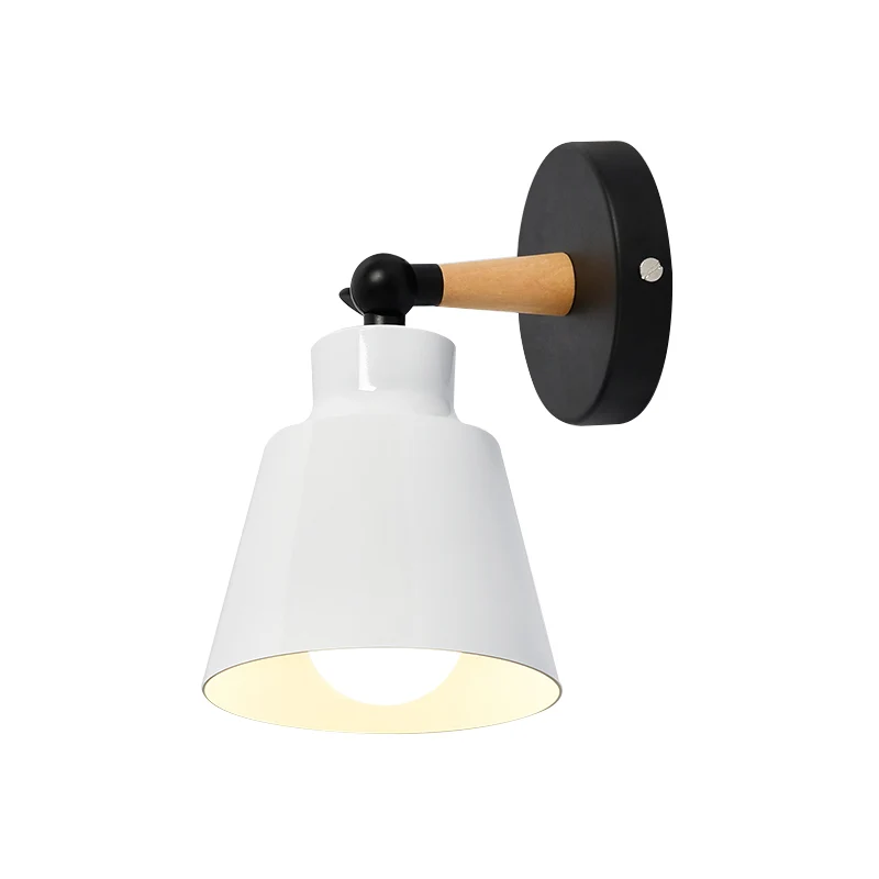 Draaibare eetkamer emmer wandlamp metaal één zacht moderne stijl wandkandelaar