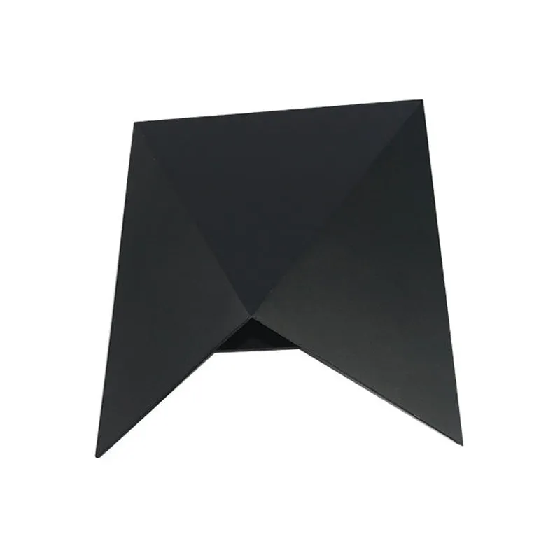 Geometric Metalen Wall Sconce Light Modernism LED Black Wall Lighting Warm/White Light Black