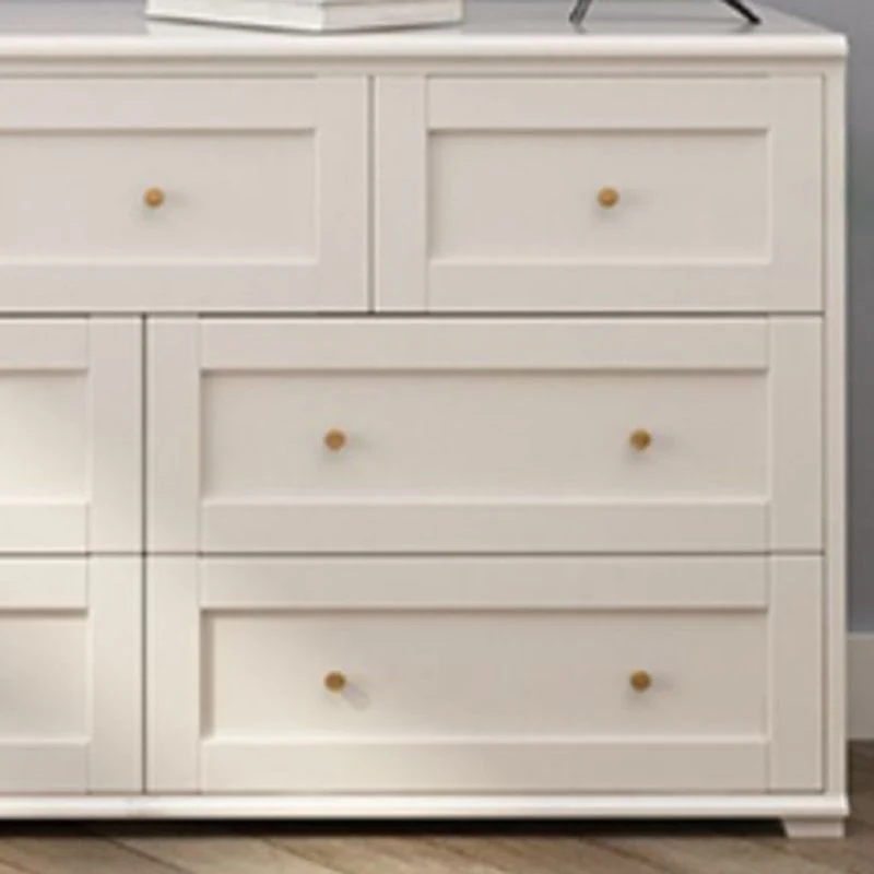 Glam White Chest Bedroom Eenkleurig Wood Storage Chest Drawers