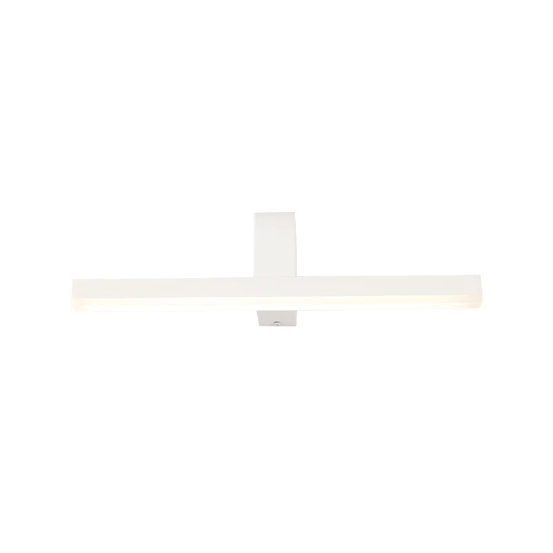 LED Bathroom Vanity Light Hedendaags Style Black/White Wall Lighting Ideas Slender Metal Shade Warm/White Light White