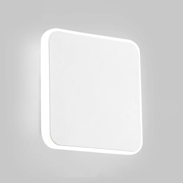 1 Light Study Room Sconce Light Square Shade Black/White Wall Lamp Warm/White Light White
