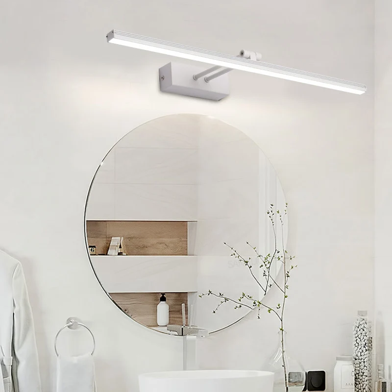 Linear Vanity Light Modern Minimalist Style Metal Los Vanity Light Black