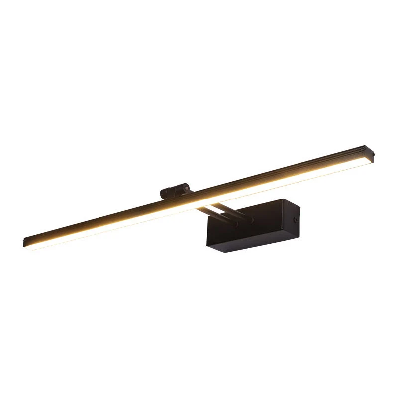 Linear Vanity Light Modern Minimalist Style Metal Los Vanity Light Black