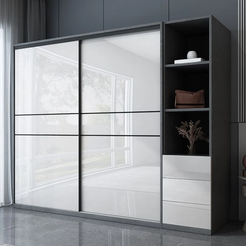 Manufactured Wood Glossy Wit Storage Cabinet Modern Cabinet Bedroom 47l