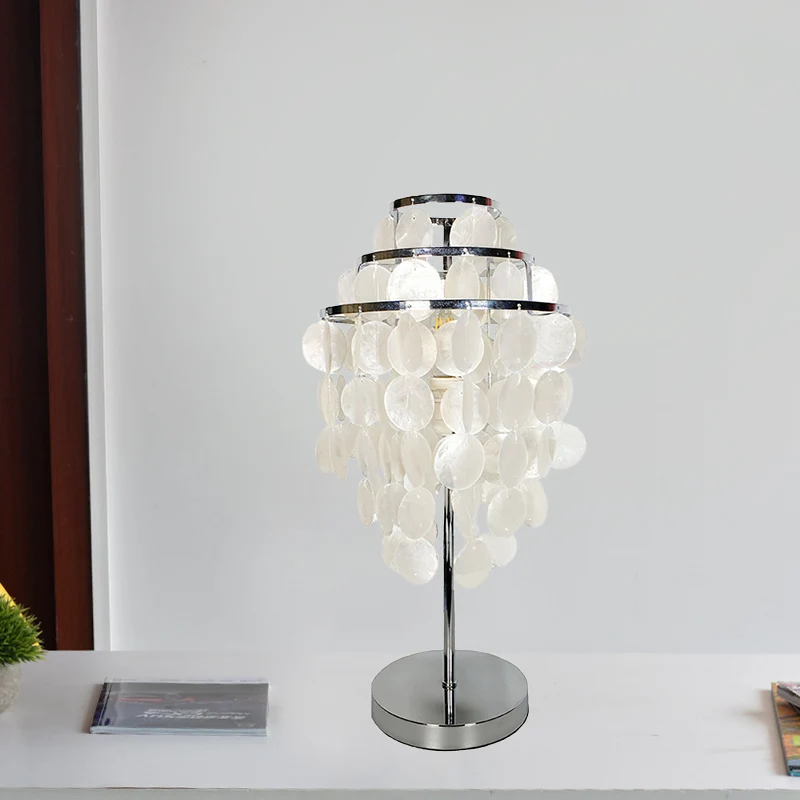 Melkwit Wind Chime Task Lighting Modernism Shell 1 Light Reading Book Light Bedroom White