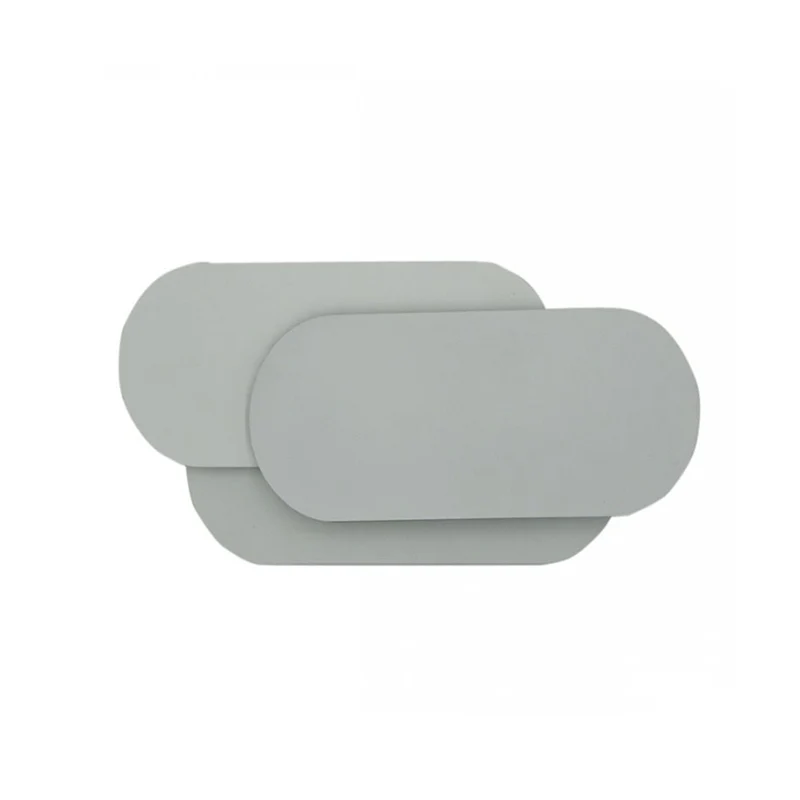 Metalen Oval Shade Wall Sconce Lighting Simple Stylish Warm/White Light LED Wall Light Fixture Grey Bedroom Grey
