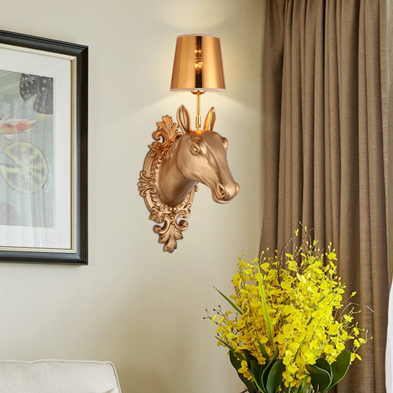 One Bulb Bedroom Wall Mounted Lamp Tijdloos Black/White/Gold Sconce Light Fixture Cone Fabric Shade White