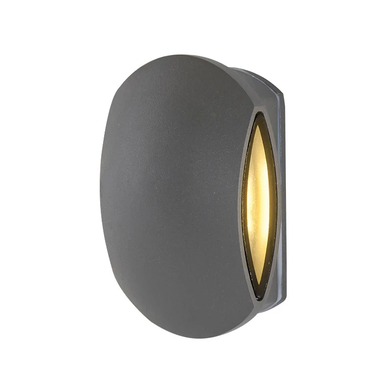 Outdoor Round Wall Light Sconce Aluminum Contemporary Ravenzwart Sconce Light Fixture Warm/White Black