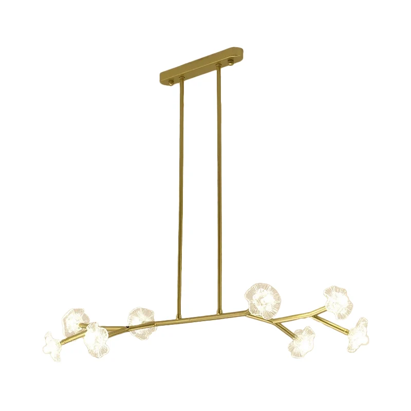Radial Linear Chandelier Glashelder Crystal Floral Shade Chandelier Dining Room Black