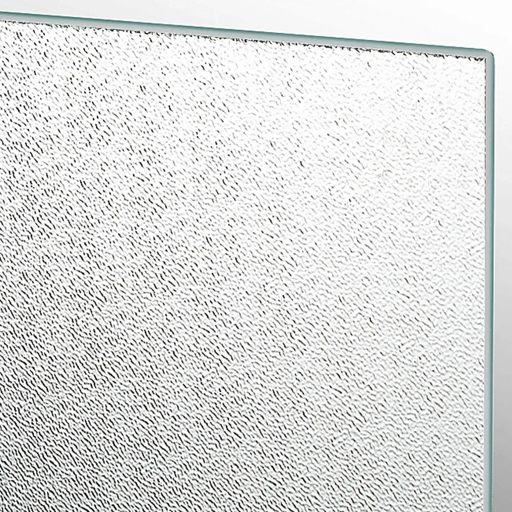 Shower enclosure 1 sliding door 130cm opdruk glass C white profile Oceania