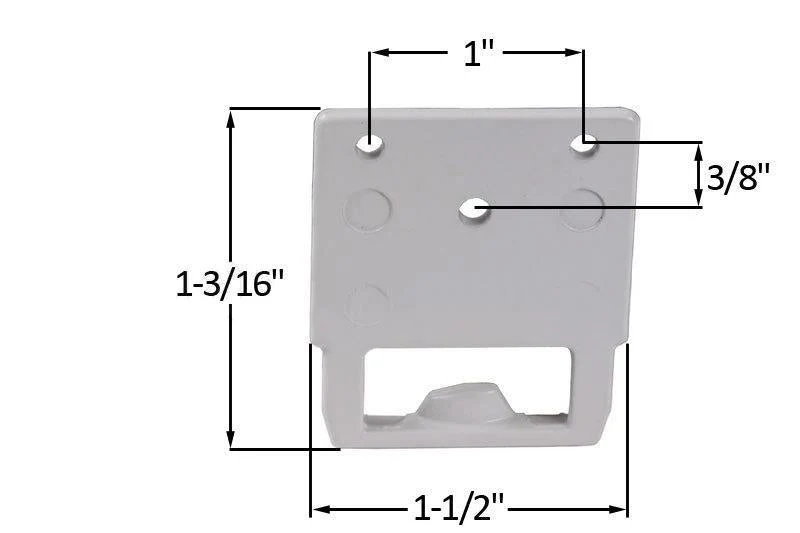 Sliding Window Parelmoer Lock Face Mount Keeper
