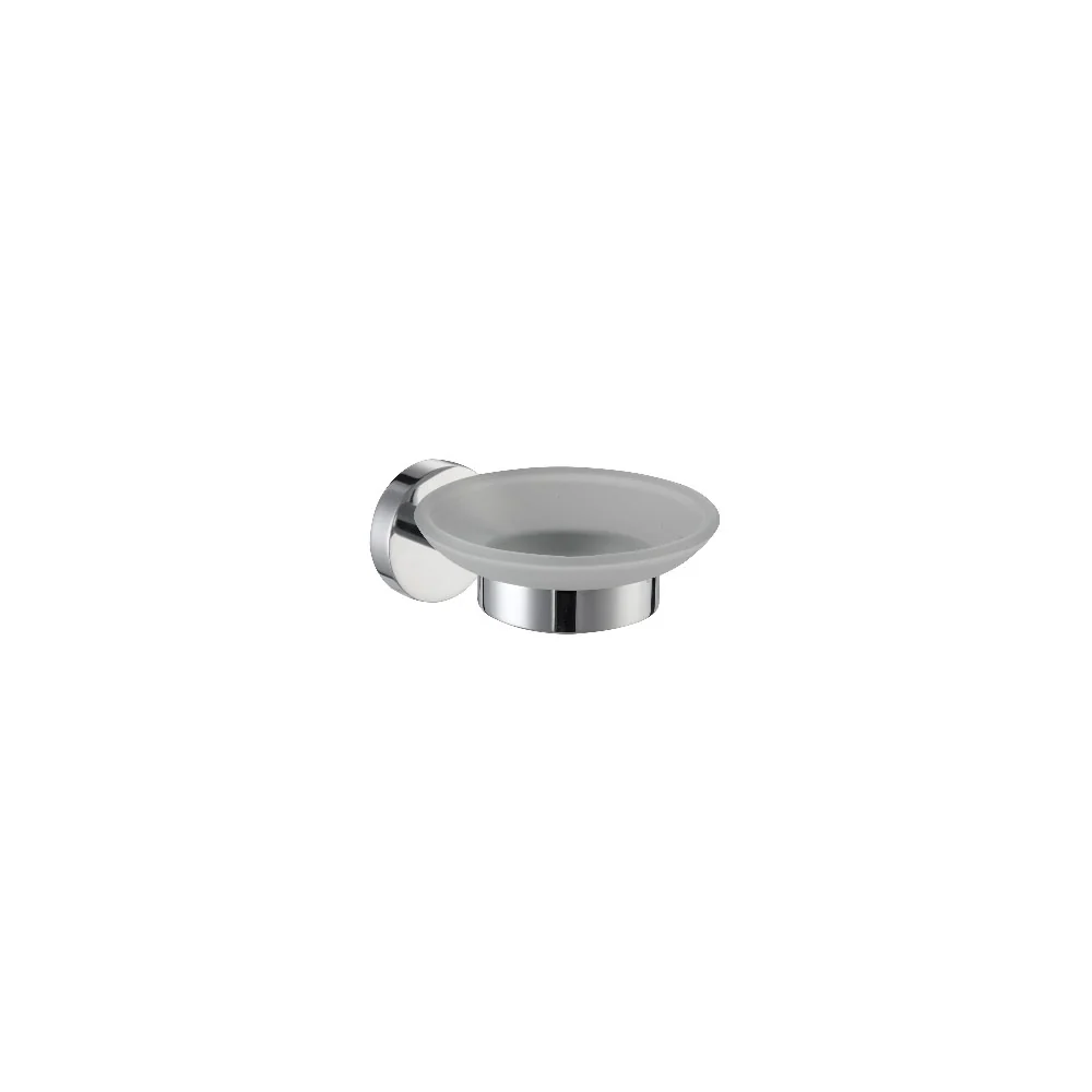 Soap holder Onia line brass chrome and glaswerk, mounting screws included