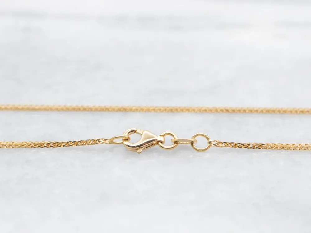Square Wheat Chain Lobster Clasp