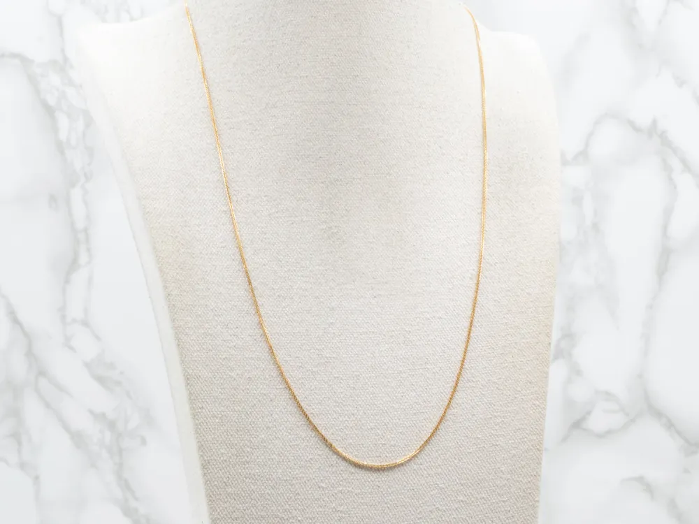 Square Wheat Chain Lobster Clasp