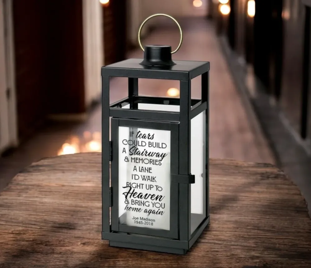 If Tears Could Build Stairway Koolzwart Memorial Lantern LED Candle