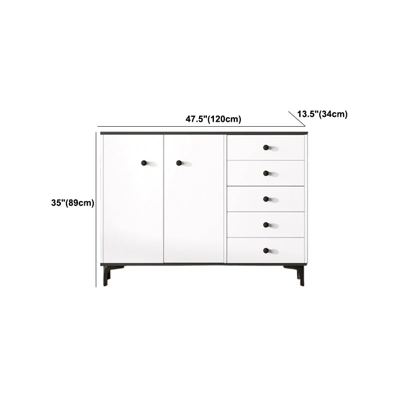 Timeproof Glam White Storage Chest Wood Soft-Close Drawers Dresser Https