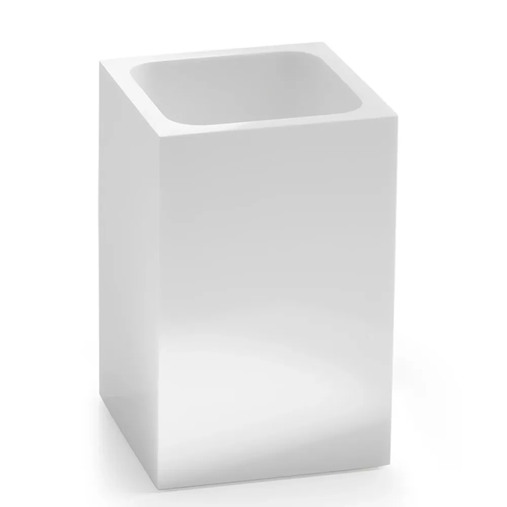 Toothbrush holder resin and sand Gedy Sofia series - Ivoor