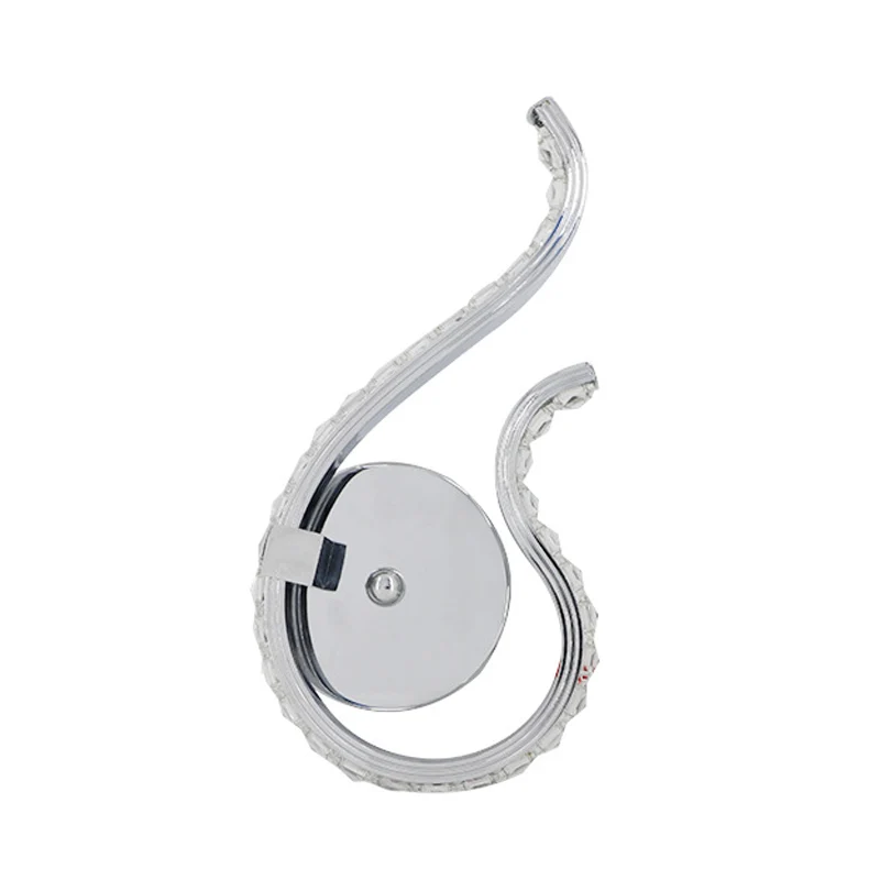 Twist Wall Light Sconce Hedendaags Metal LED Bedside Wall Mounted Lamp Chrome, Warm/White Light Chrome