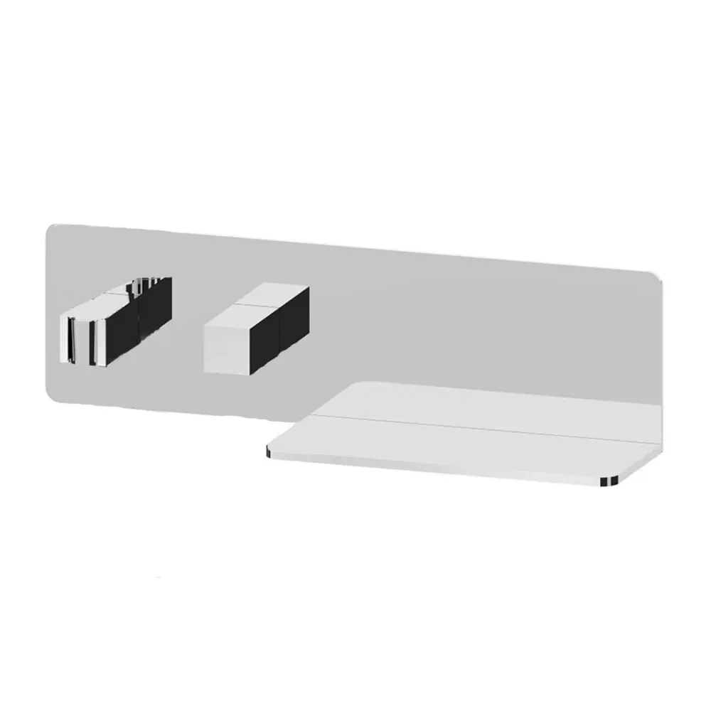 Water intake shelf fixed shower holder geel koper