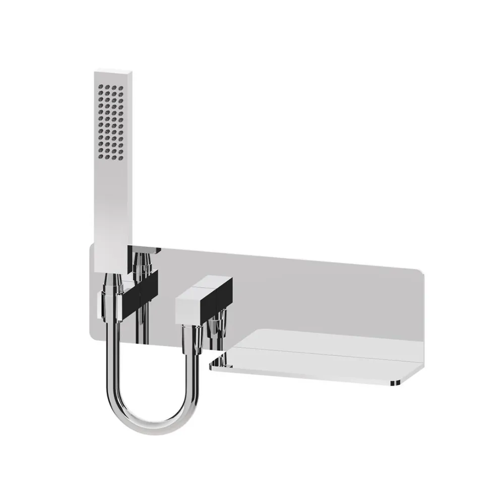 Water intake shelf fixed shower holder messing