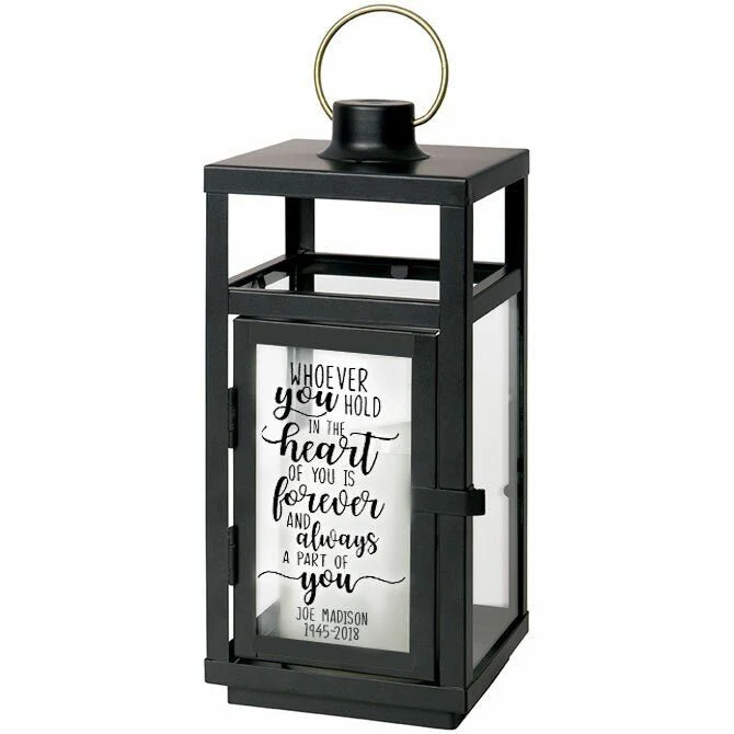 Whoever You Hold Your Heart Zwart Lantern LED Candle