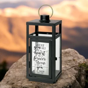 Whoever You Hold Your Heart Zwart Lantern LED Candle