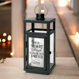Your Memory Lives On Zwart Lantern LED Candle