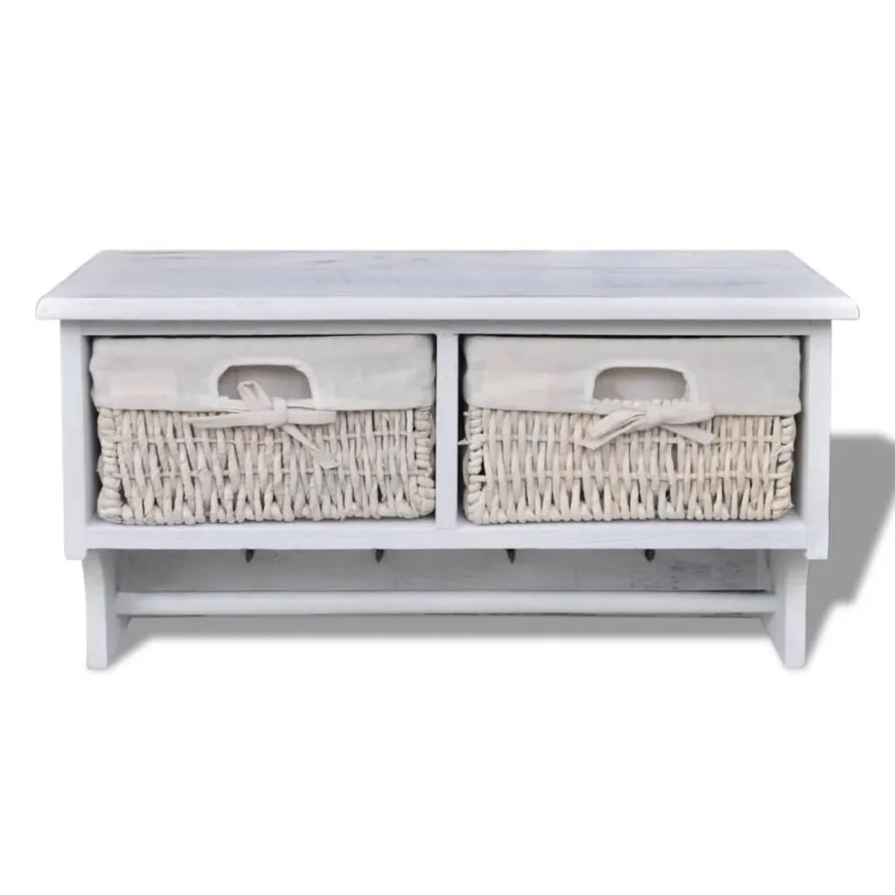 Cabino Wall Shelf | PAULONIA met Hoedenhanger | Vintage Stijl