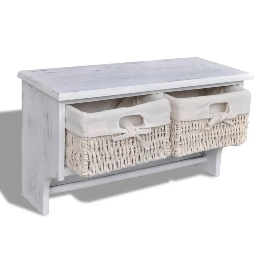 Cabino Wall Shelf | PAULONIA met Hoedenhanger | Vintage Stijl