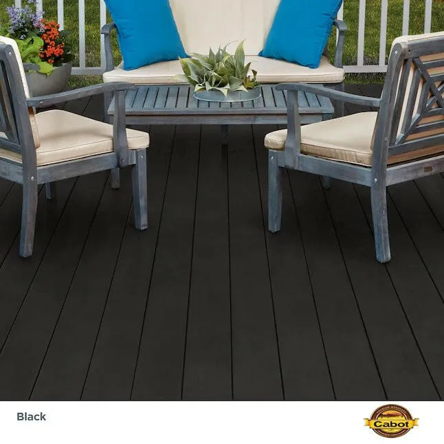 Console Cabot Black Stevig Exterior Wood Stain and Sealer (1-Gallon)